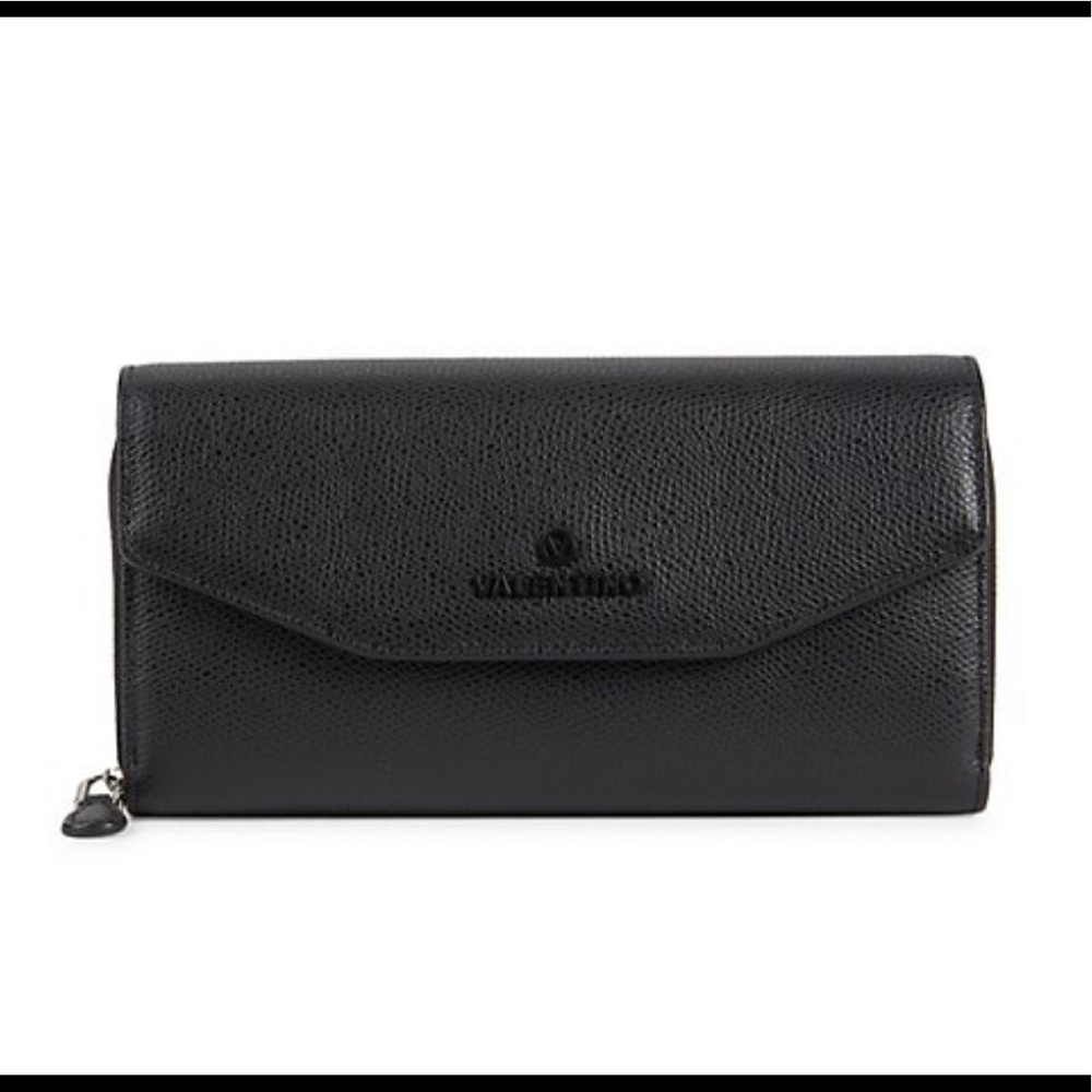 Valentino leather wristlet brand new